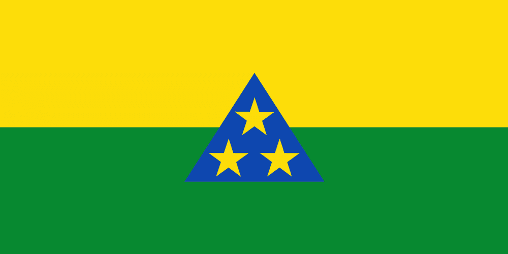Bandera oficial de Pueblo Rico, Risaralda